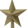 Decoris piek ster Tjardo goud 19 x 4,2 x 19 cm