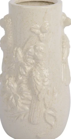 Decoris vaas Bird crème D 15 H 24,5 cm