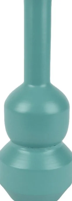 Decoris vaas blauw D 12 H 34 cm