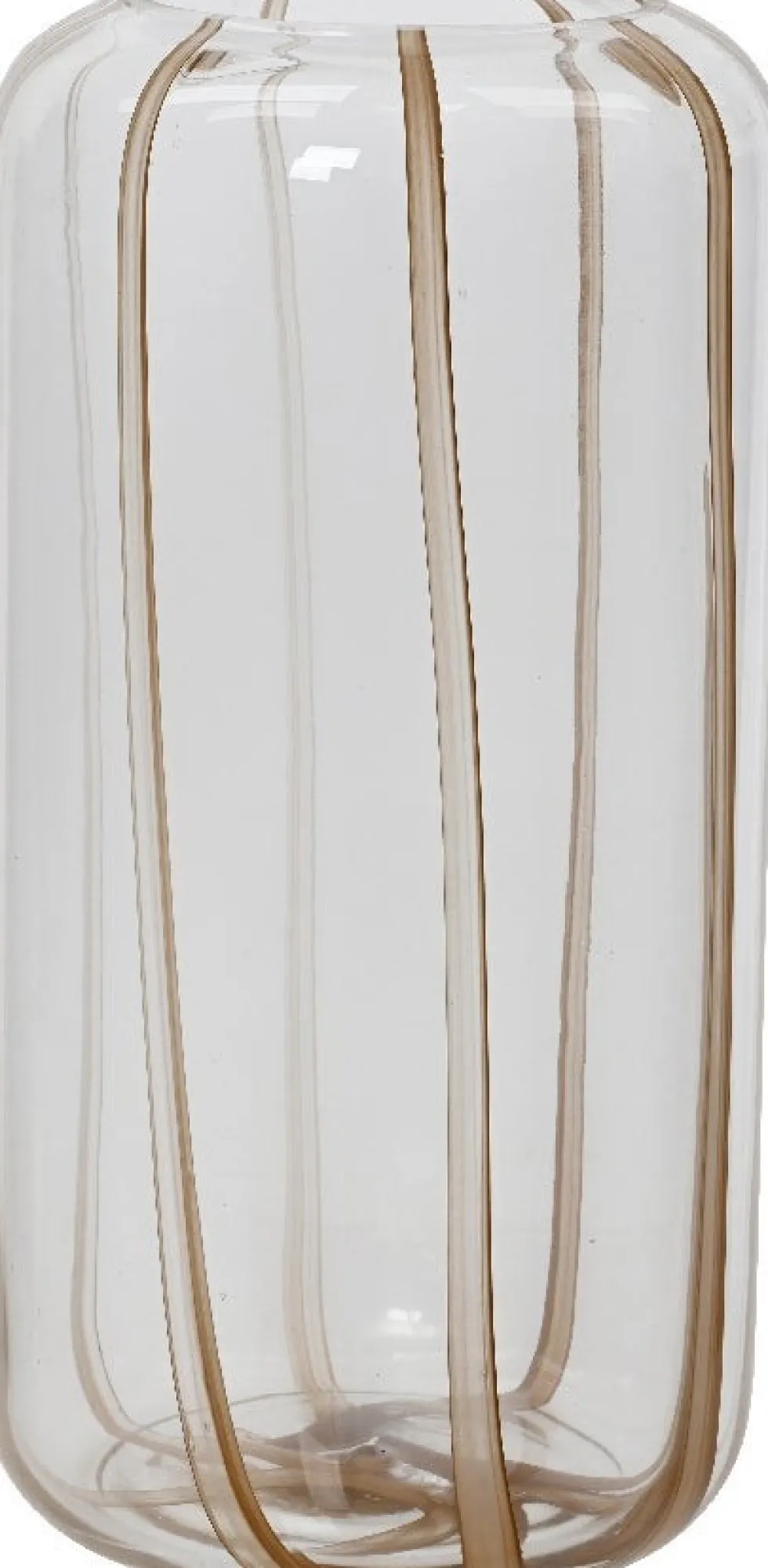Decoris vaas Cane transparant D 13,5 H 20 cm