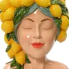 Decoris vaas Citrus geel 26,5 x 23 x 30,2 cm