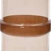 Decoris vaas Espresso transparant / bruin D 13 H 25 cm