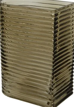 Decoris vaas grijs 11 x 11 x 20 cm