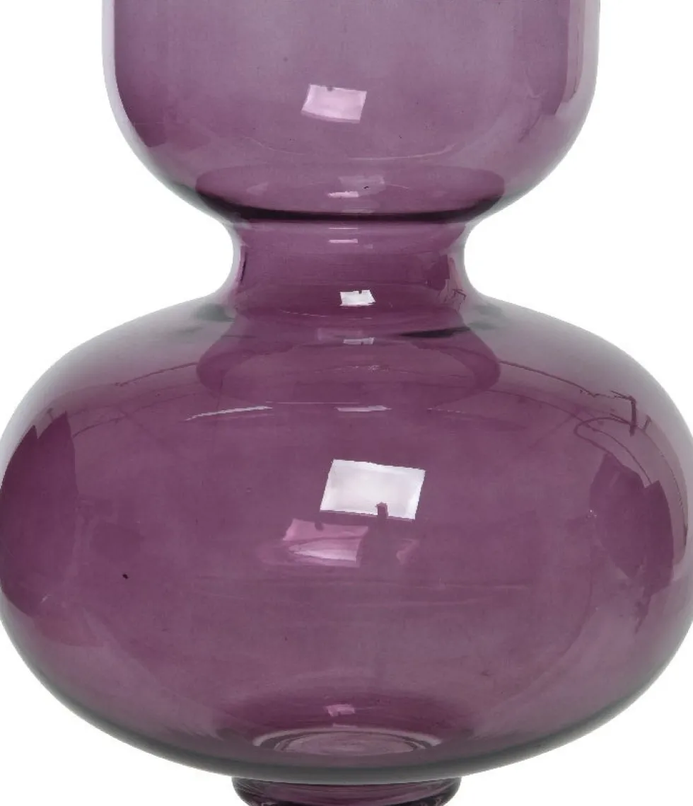 Decoris vaas paars D 22 H 25 cm