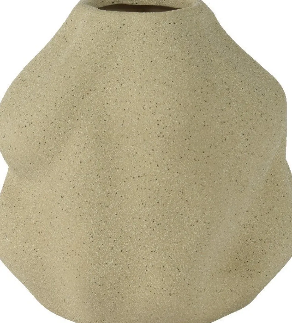 Decoris vaas Sandy beige D 16 H 16 cm