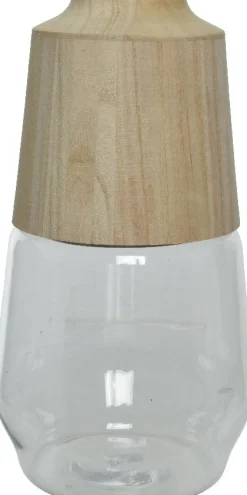 Decoris vaas transparant / naturel D 16 H 28,5 cm