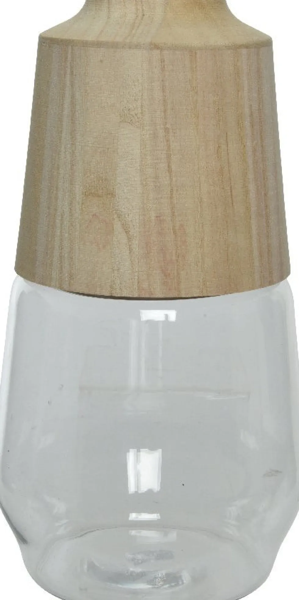 Decoris vaas transparant / naturel D 16 H 28,5 cm