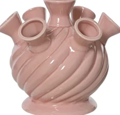 Decoris vaas Tullip roze D 20,2 H 19,5 cm