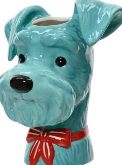 Decoris vaas Woof blauw 18,3 x 16 x 22,6 cm