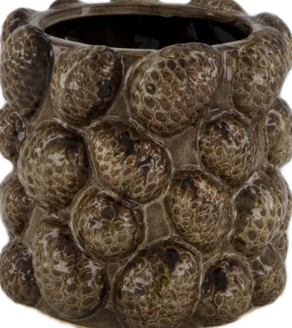 Dijk Natural Collections bloempot Viva bruin D 16 H 15 cm