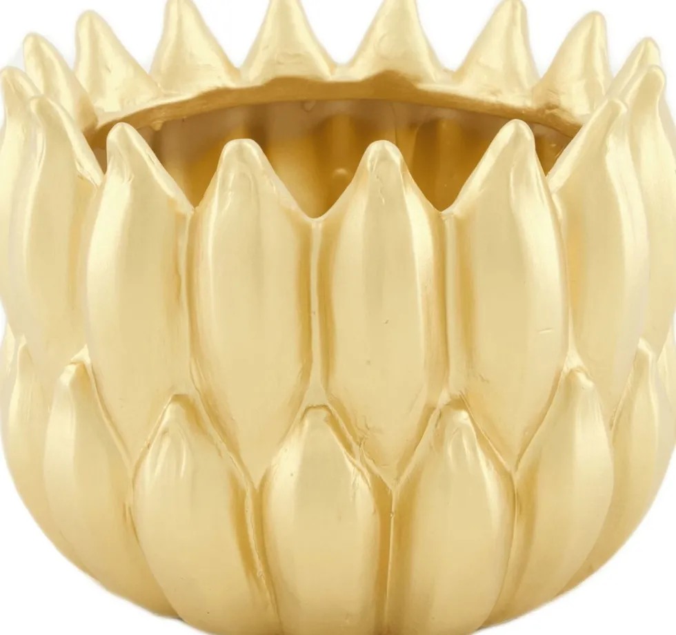 Dijk Natural Collections bloempot Banana goud D 18 H 13 cm