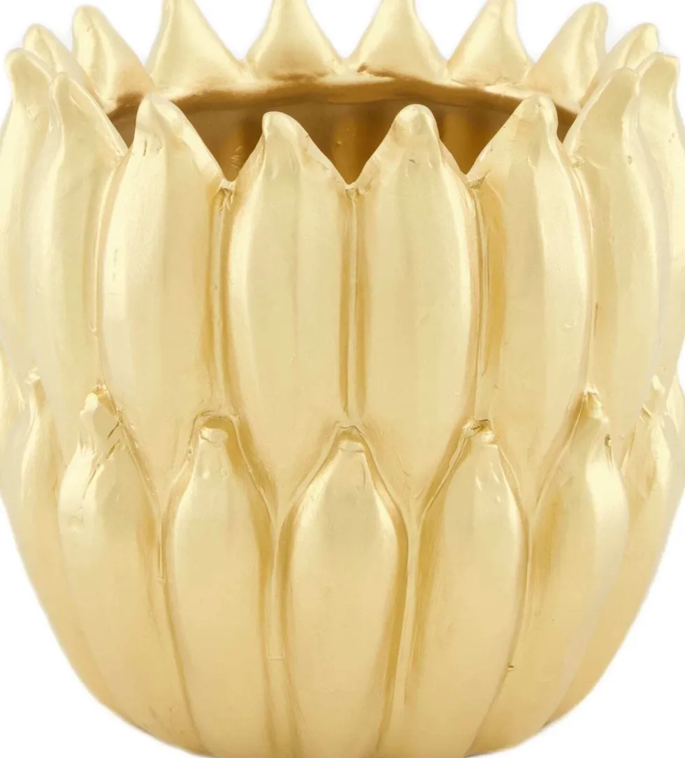 Dijk Natural Collections bloempot Banana goud D 17 H 15,5 cm