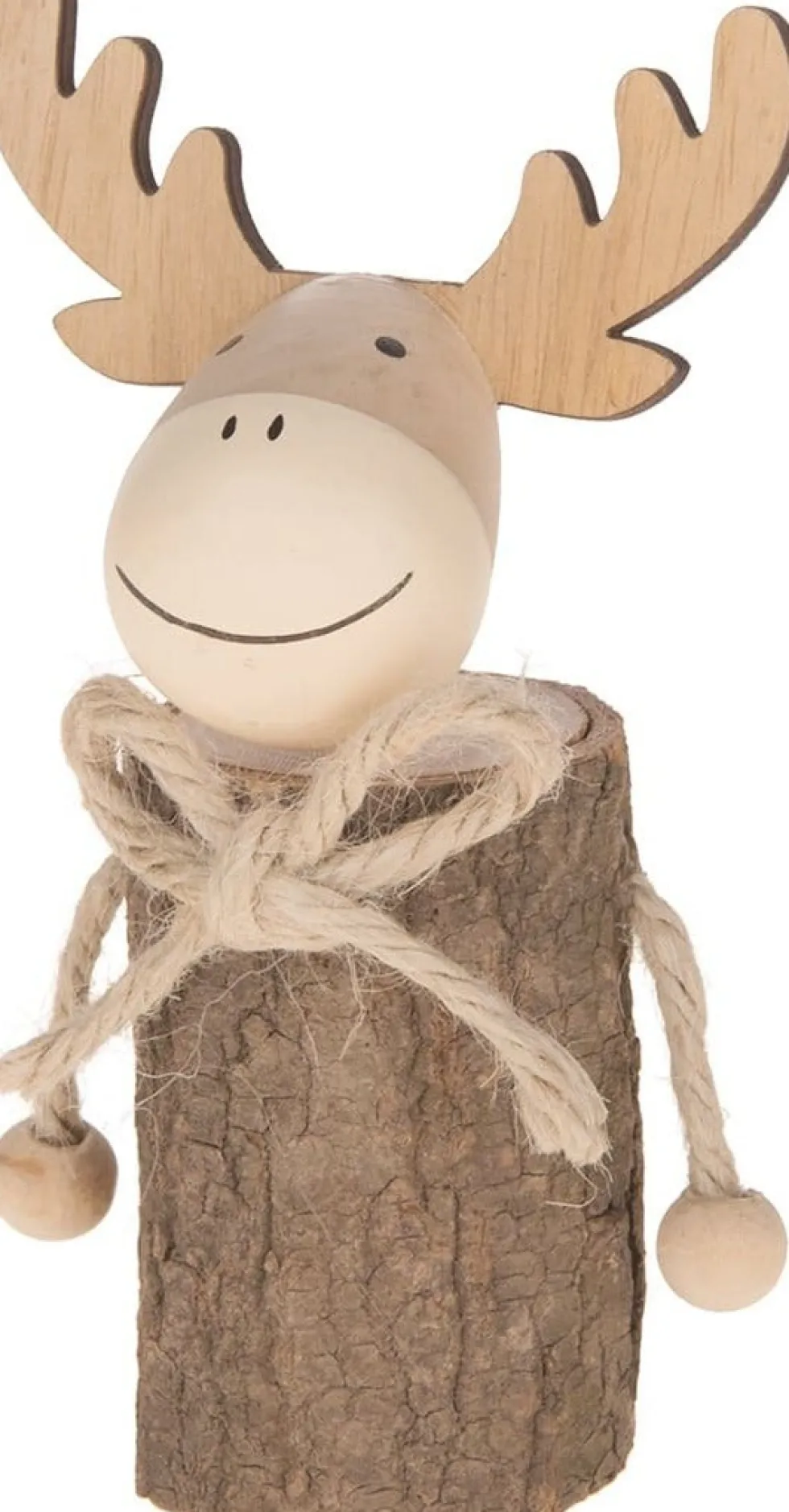 Dijk Natural Collections kerstfiguur eland naturel / bruin 8,7 x 5,5 x 16 cm