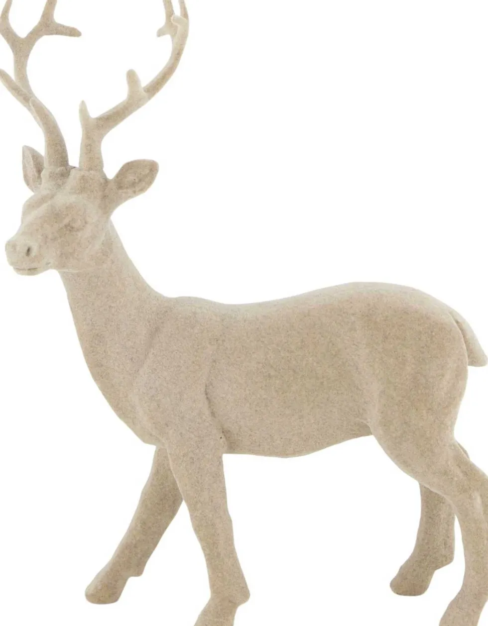 Dijk Natural Collections kerstfiguur rendier Frej beige 16 x 7,5 x 22,5 cm