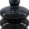 Dijk Natural Collections vaas Sam zwart / blauw D 16,5 x H 27,5 cm