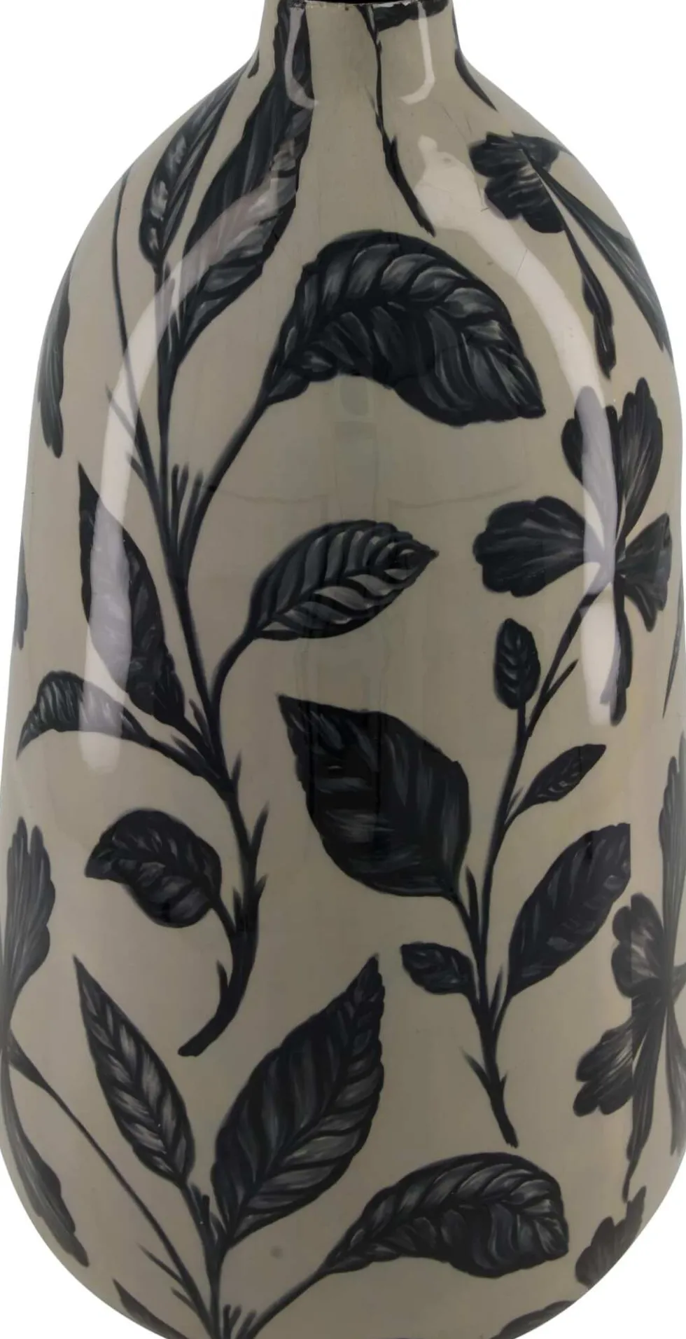 Dijk Natural Collections vaas zwart / grijs D 22,5 H 38 cm