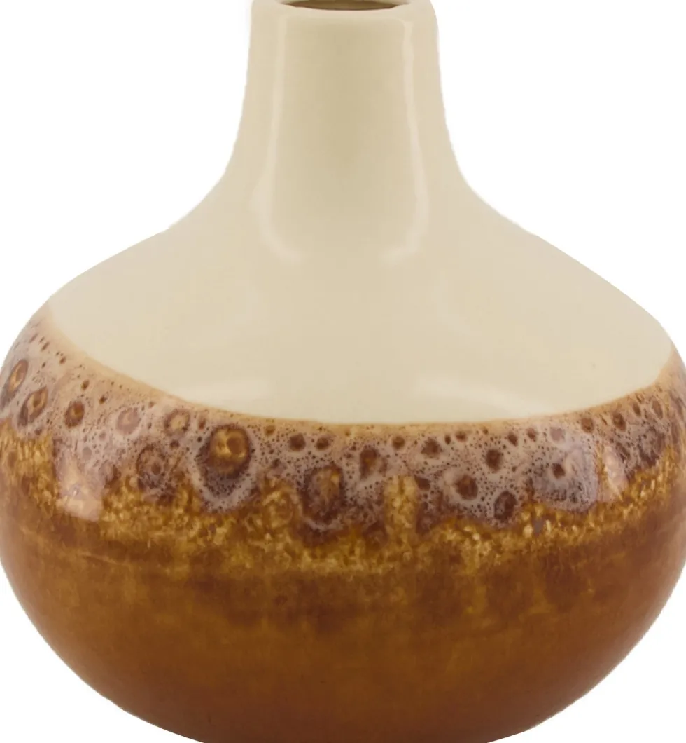 Dijk Natural Collections vaas Huub bruin D 16,5 H 16 cm
