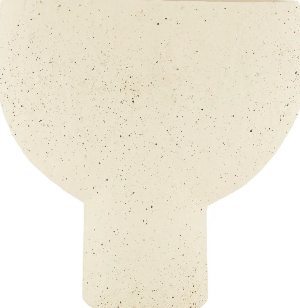 Dijk Natural Collections vaas op voet Paolo wit 25 x 7,5 x 25,5 cm