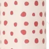Dinerkaars Dot wit / roze 5 uur D 2,2 H 19 cm