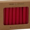 Dinerkaars rood 2 uur D 2,6 H 10 cm 20 stuks