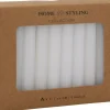 Dinerkaars wit 2 uur D 2,6 H 10 cm 20 stuks
