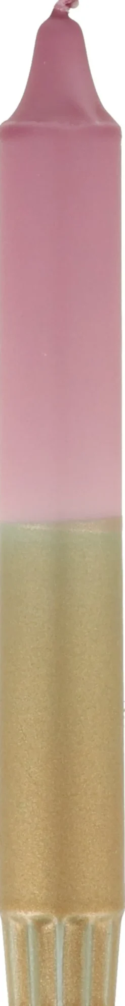 Dippy dinerkaars Dubbeldip goud / paars 6 uur D 2,1 H 19 cm