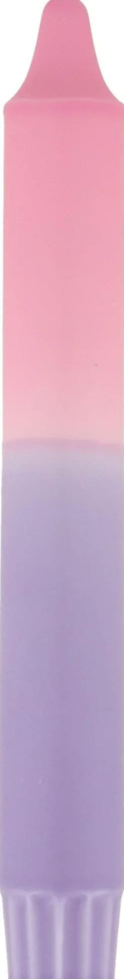 Dippy dinerkaars Dubbeldip paars / roze 6 uur D 2,1 H 19 cm