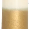 Dippy dinerkaars Triple wit / goud / bruin 6 uur D 2,1 H 19 cm