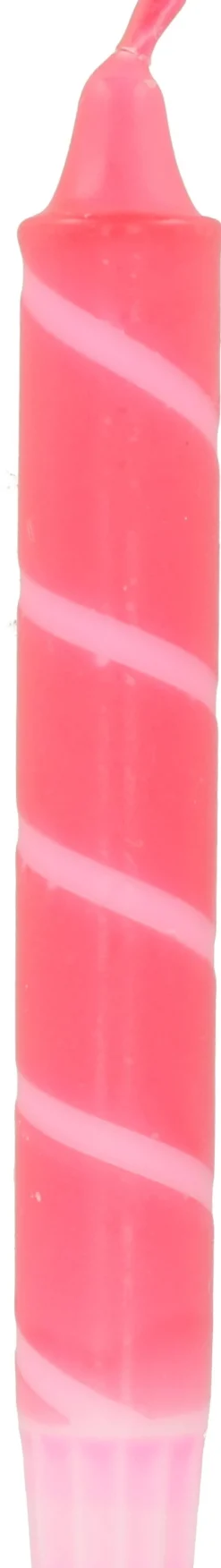 Dippy dinerkaars Twister donkerroze 6 uur D 2,1 H 19 cm