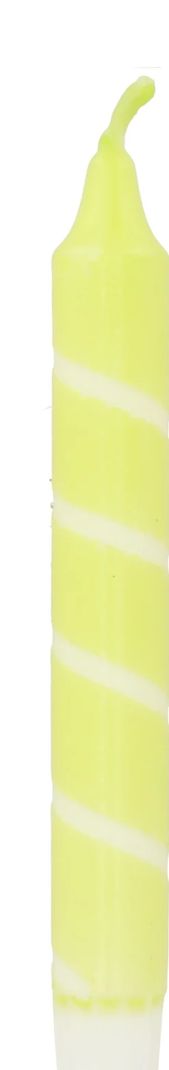 Dippy dinerkaars Twister neongroen 6 uur D 2,1 H 19 cm
