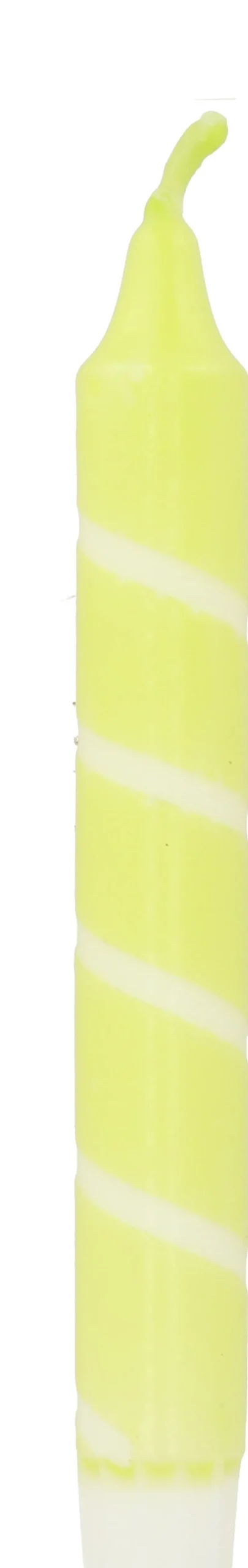 Dippy dinerkaars Twister neongroen 6 uur D 2,1 H 19 cm