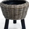 Drypot op zwarte poten D44 H44 cm