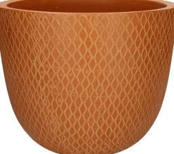 Duif bloempot Bell bruin D 32 H 26 cm