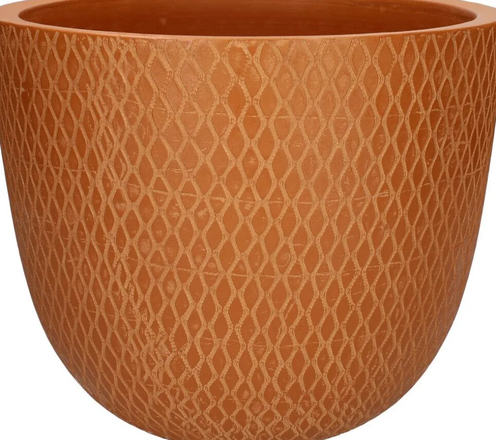 Duif bloempot Bell bruin D 32 H 26 cm