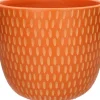 Duif bloempot Bell oranje D 27 H 24 cm
