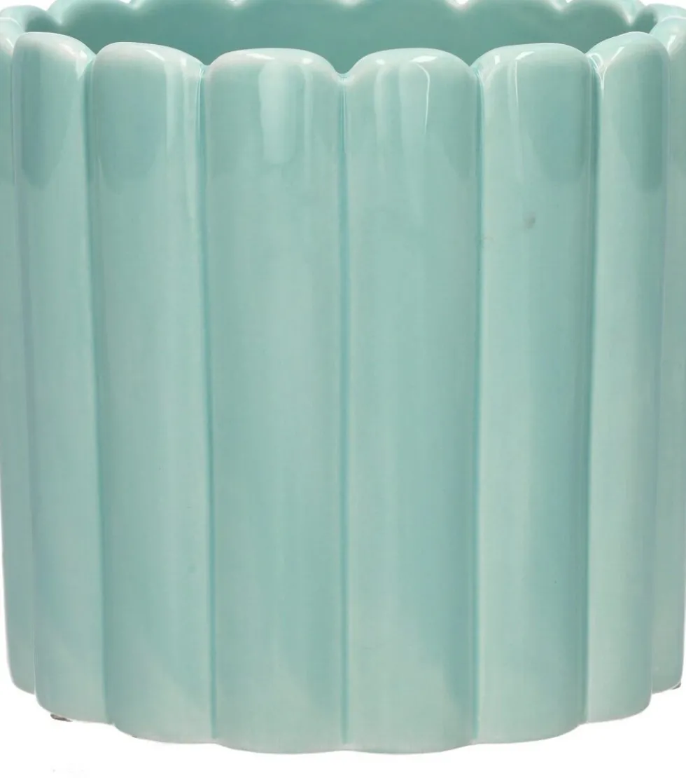 Duif bloempot Bliss blauw D 14 H 13,5 cm