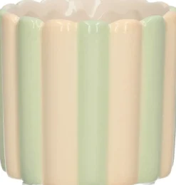 Duif bloempot Bliss crème / groen D 7,7 H 7 cm