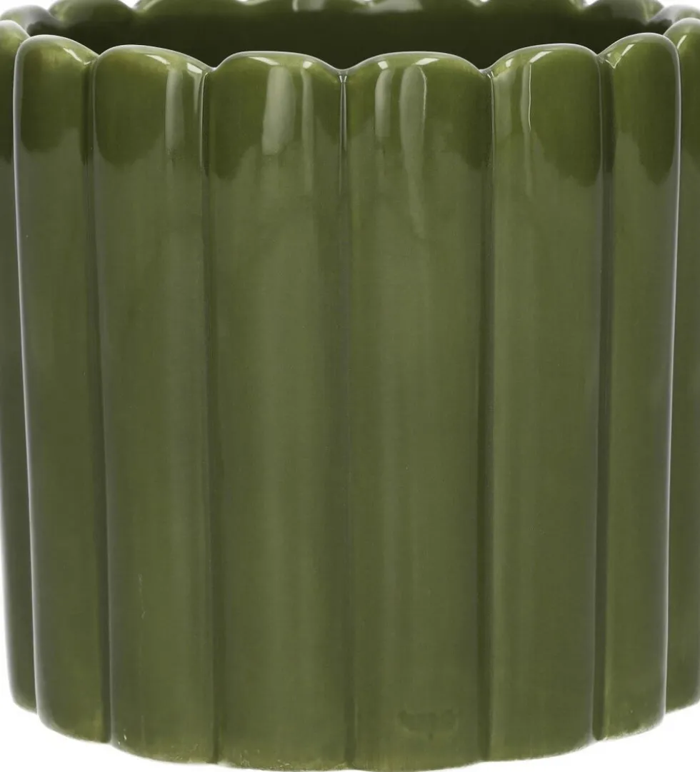 Duif bloempot Bliss groen D 7,4 H 7 cm
