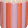 Duif bloempot Bliss paars / oranje D 12,5 H 12 cm