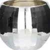 Duif bloempot Disco zilver D 8,4 H 6,5 cm