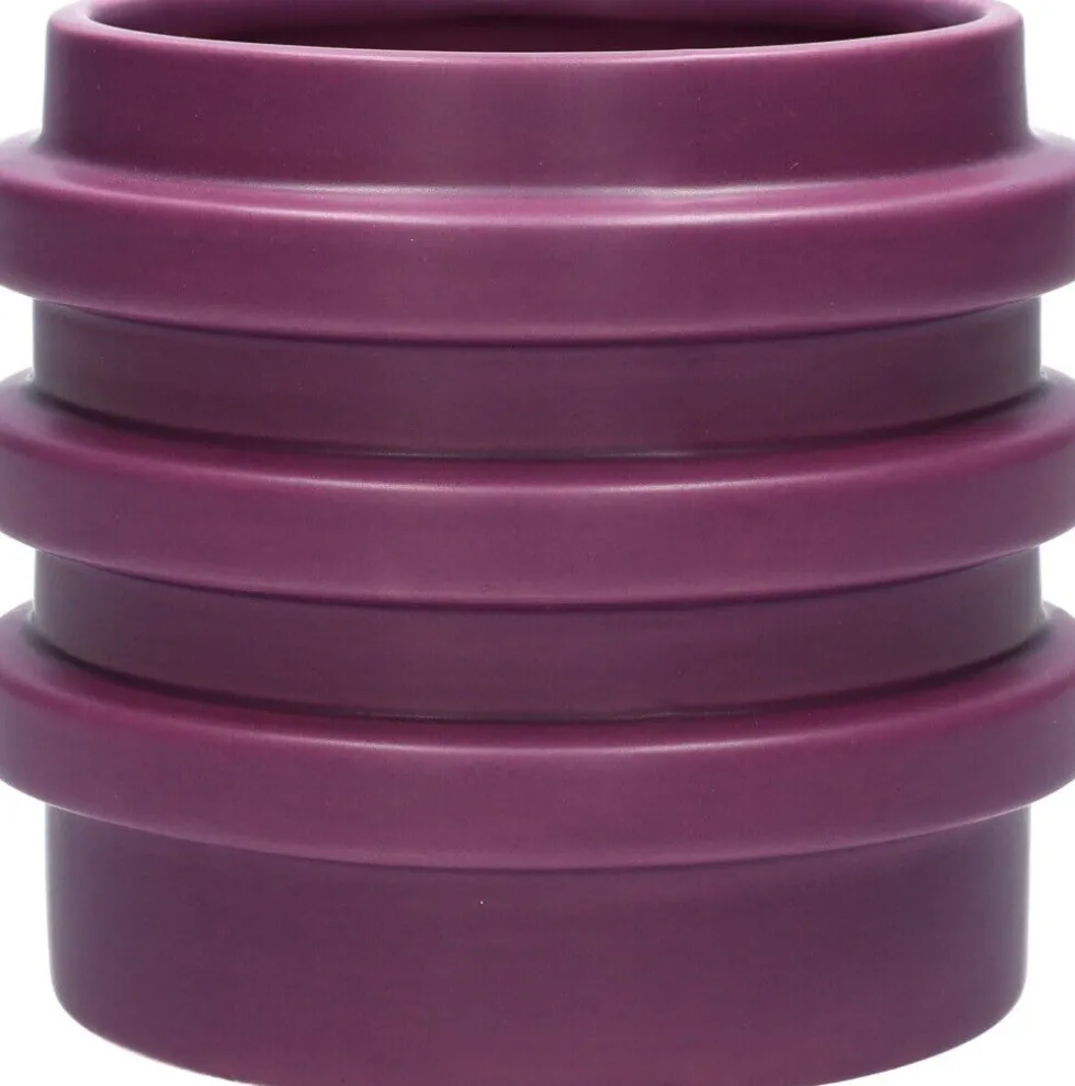 Duif bloempot Fizz paars D 13,8 H 12 cm
