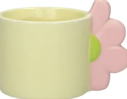 Duif bloempot Flori geel D 10,2 H 7,3 cm