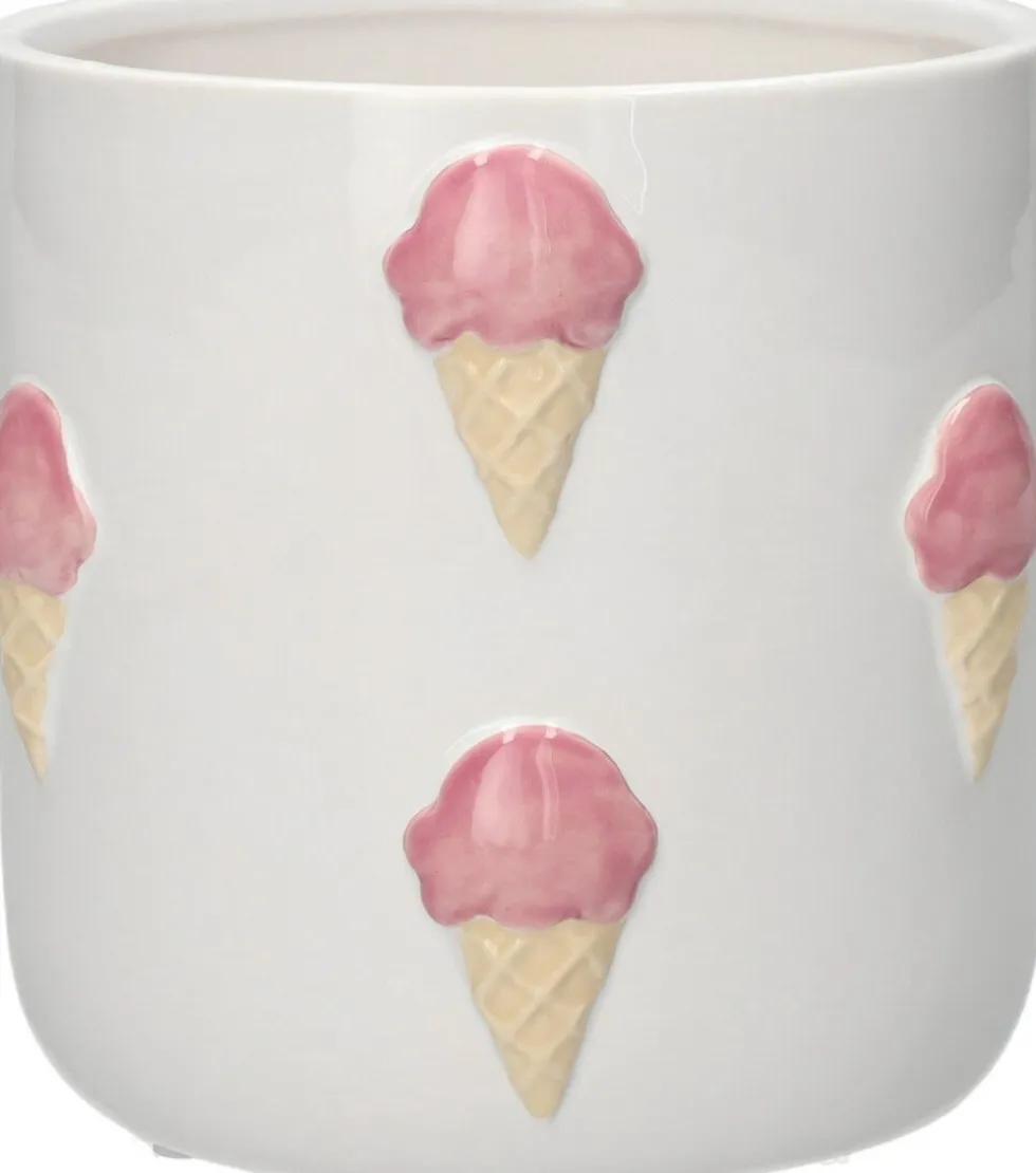 Duif bloempot IJsje wit D 14,5 H 13,5 cm