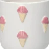 Duif bloempot IJsje wit D 7,8 H 7 cm