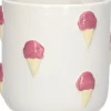 Duif bloempot IJsje wit D 12,8 H 12 cm