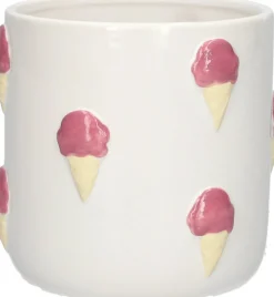 Duif bloempot IJsje wit D 12,8 H 12 cm