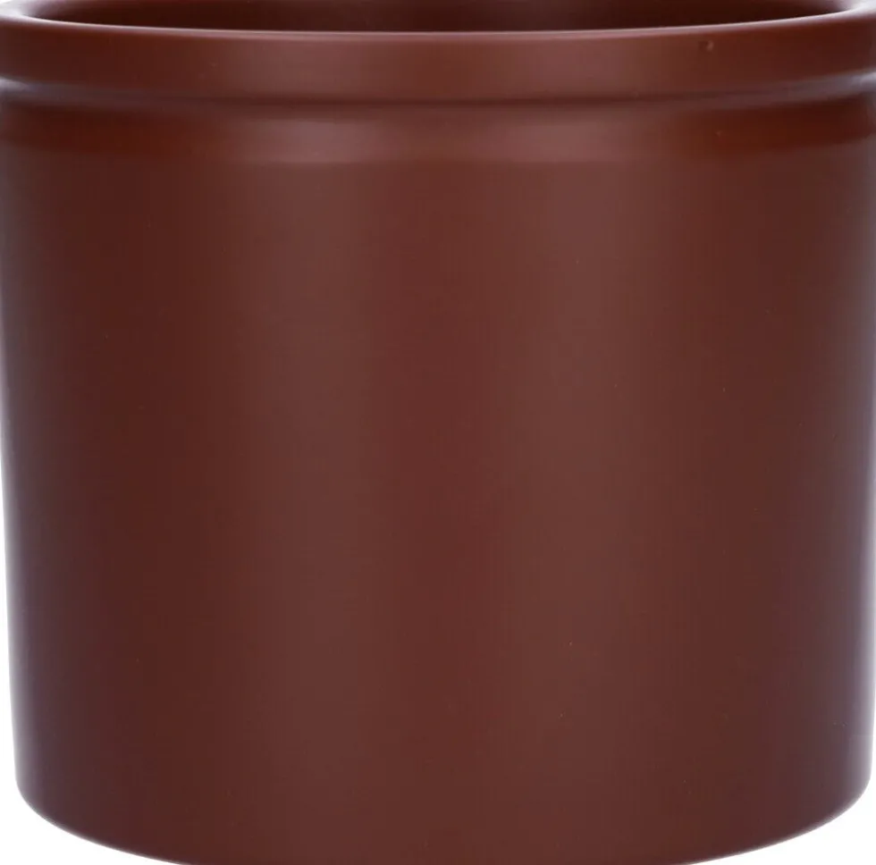 Duif bloempot Lucca bruin D 14 H 12,5 cm