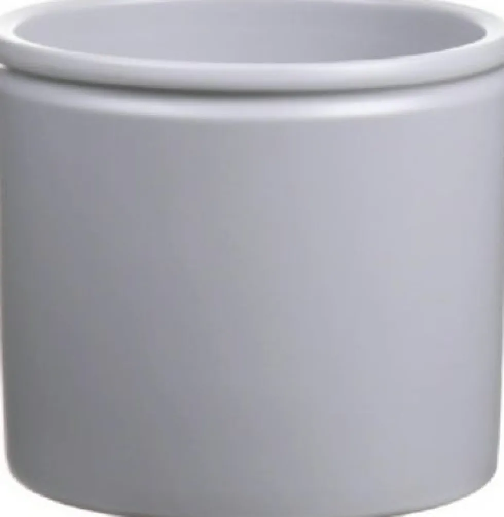 Duif bloempot Lucca mat grijs D 14 H 12,5 cm