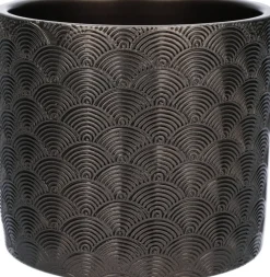 Duif bloempot Napoli brons D 14 H 12,3 cm