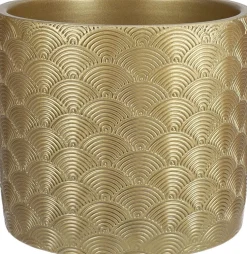 Duif bloempot Napoli goud D 14 H 12,3 cm